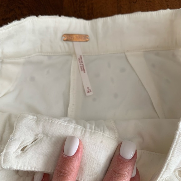 Free People 0 Dainty White Pants - Picture 5 of 7